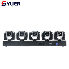 YUER™ 5X60W LED Beam Belt Ring Moving Head Light RGBW 4-in-1 DMX512 Stage Lighting Effect Strobe for Live Performance DJ Nightclub Party