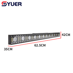 YUER™ 12Pcs 3535 Warm White +84Pcs 5050 RGB +144Pcs 5730 Cold   White Wall Wash Light Wash Flash Effect DMX512 RDM For DJ Disco Party Bar Club Wedding Stage Lighting