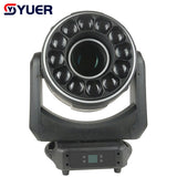 YUER™ 200W LED Beam Zoom Spotlight 12x60W LED Bee Eye Cleaning Effect SMD Light Strip Electric Focus Moving Head Stage Lighting for Dj Disco Head