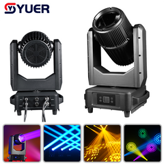 YUER™️ Lyre à tête mobile étanche IP66 en fonte d'aluminium 380 W BEAM, 8+16+24 prismes en nid d'abeille +16 doubles prismes +arc-en-ciel +effet d'atomisation DMX512 pour éclairage de scène, effets lumineux, discothèque, DJ, bar