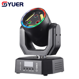 YUER™️Mini LED 30mv Red+100mv Green +3X10W Strobe Moving Head Laser Light With Ring DMX512 For DJ Disco Stage Party Wedding Dance Floor