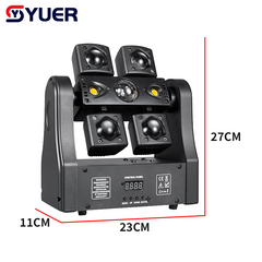 YUER™16x3W +1pcs 5050 RGBW 4in1 +2x10w Storbe +R G Laser Moving Head Light Beam Magic Ball Effect DMX512 Remote Control For DJ Disco Party Bar Club Wedding Stage Effect Lighting