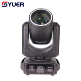 YUER™️ LED 200W Beam Moving Head Light With Ring 6+12 Prisms+Rainbow Effect Voice Control DMX512 For DJ Stage Bar Disco Strobe