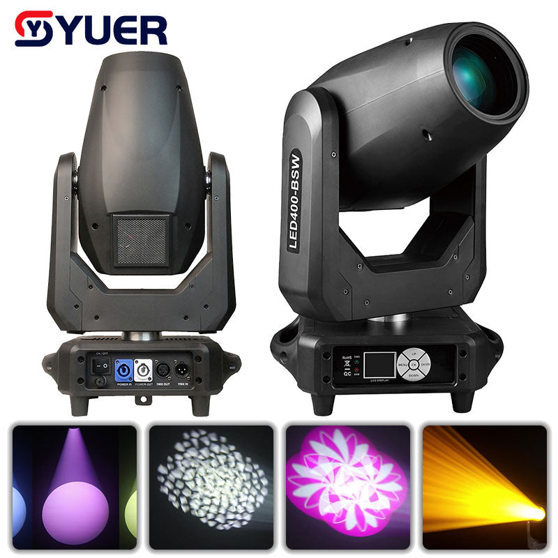 YUER™️ LED 400W Beam Zoom Spot Wash Effect CMY CTO Half Color