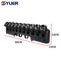 YUER™ 10X40W LED RGBW 4in1 Swing Beam 10 Head Moving Head Light DMX512 For DJ Disco Bar Live Show Concert Stage Lighting