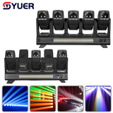 YUER™️LED 10X80W RGBW 4IN1 Double-sided Electrodeless Moving Head Beam Light With 360X3W Warm White+360X3W White Strobe Effect RDM DMX512 For Dj Disco Party Wedding
