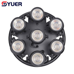 YUER™️ 7X50W LED Luz Par de Escenario Luces Retros Uplights flash de luz retro con Control DMX Activado por Sonido Efecto de Fondo de Escenario DJ para Fiesta Discoteca Espectáculo