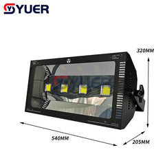 YUER™️ Luz de escenario LED 400W RGB LED estroboscópico blanco 4x100W DMX Control estroboscópico LED Sonido Flash Fiesta Boda Vacaciones Efecto de iluminación DJ 