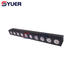 YUER™️ 10x12W COB barra cegadora blanca cálida luz COB LED ámbar iluminación de escenario profesional de alta potencia para fiesta Bar KTV DJ Disco 