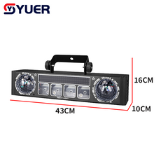 YUER™ 2Pcs 3x3W RGB +78Pcs 5050 LED Bracket Light With RGB Laser Wash Magic Ball Effect DMX512 Remote Control For DJ Disco Party Bar Club Wedding Stage Lighting