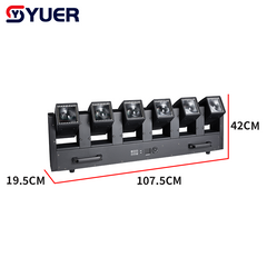YUER™ 12x60W Double-sided Swing Moving Head Light With Auxiliary Light Y-axis Infinite Rotation Point Control Beam Horse Racing Effect DMX512 For DJ Disco Party Bar Club Wedding Stage Effect Lighting
