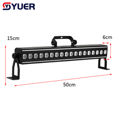 YUER™ 18x3W RGB Light Curtain Light With LED Strip Point Control Wash Effect DMX512 Remote Control For DJ Disco Party Bar Club Wedding Stage Lighting