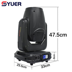 YUER™️ NEW With SMD Aperture 295W 12R Beam Moving Head Lighting 8+16+24 Prism Rainbow Stage Effect Light For DJ Disco Party Bar