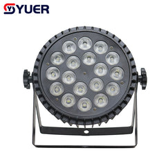 YUER™️ Lumières Par LED en alliage d'aluminium 18X10W RGBW 4in1/18X15W RGBWA 5in1//18x18W RGBWA+UV 6in1 Éclairage LED DMX512 Disco Light Équipement professionnel de bar de scène Dj 