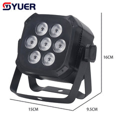 YUER™ Luz LED Par 7x3W RGB 3EN1 LED DJ Wash Disco Light DMX512 Efecto para Pequeñas Fiestas Bar Iluminación Escenario