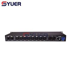 YUER™️ Artnet Dmx Control Convertidor de señal de 8 puertos Salida 4096 canales Dj Disco Party Controlador de iluminación de escenario 