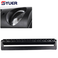YUER™️ 10x40W LED Cabeza móvil con control de punto de escaneo Haz de luz RGBW 4 EN 1 Barra de pared Matriz de teñido para fiesta KTV Disco DJ