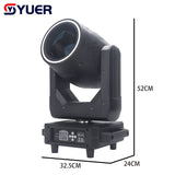 YUER™ 295W Beam Spot Moving Head Light With Aperture DMX Stage Lighting Projector Rainbow Atomization Zoom effect for DJ Disco Party Concert Club