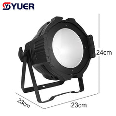 YUER™️ LED Par COB 200W Luz Blanca/Blanca Cálida/Blanca Pura+Blanca Cálida/RGBW 4en1 Luz DMX512 Lámpara LED Iluminación Escenario Producciones Conciertos Con Aletas Cortadoras