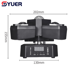 YUER™ 16x3W +10W RGBW +4x5W White Strobe +Red Green Laser 4Arm Moving Head Light Beam Laser Strobe Effect DMX512 Sound Control For DJ Disco Party Bar Club Wedding Stage Effect Lighting