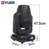 YUER™️ 12R 295W Beam Moving Head Light 8 + Honeycomb Prism Gobo DMX Stage Lighting Projector DJ Party Concert Double Prisms Bulb Stage