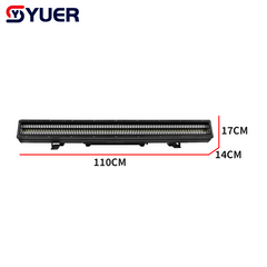 YUER™ IP65 Waterproof 576x0.5W RGB +288x0.5w White Long Strip With Stick Style Flicker Wash Point Control Effect ADJ DMX Chanels RDM For DJ Disco Party Wedding Club