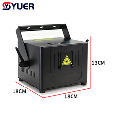 YUER™️ 3W 5W 6W RGB Animaiton Laser Light With Bluetooth APP Control Pattern Stage Lights DMX512 16CH For DJ Disco Wedding Bar Stage Effect