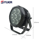 YUER™️ LED Waterproof Flat Par 7x18W RGBW 4IN1/RGBWA 5IN1/RGBWA+UV 6IN1 Lighting Strobe DMX512 For Disco DJ Music Party Club Dance Floor Bar Stage