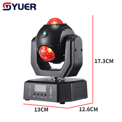 YUER™ 3x15W +Red Green Blue Laser Moving Head Light Magic Ball Laser Effect DMX512 Sound Control For DJ Disco Party Bar Club Wedding Stage Effect Lighting