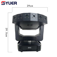 YUER™ Mini 6 Eyes XYZ Stage Effect Infinite Rotation RGB Laser Bar Beam Lighting for DJ Disco Party Wedding Moving Head Projector DMX512