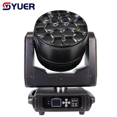 YUER™️LED 19X40W RGBW 4IN1 Bee Eye Moving Head Light Spot+Wash+Zoom+Rotation Effect CTO RMD DMX512 For DJ Disco Party Bar Club Wedding