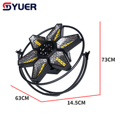 YUER™ 6x50W Warm White COB + 6x10W RGBW 4in1 LED Bee Eye + 72x0.5W LED Retro Light Bee Eye Wash Effect DMX512 For DJ Disco Party Bar Club Wedding Stage Lighting