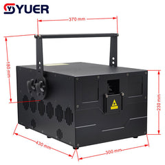 YUER™️ Nuevo Profesional 40K 30W RGB Animación Luz Láser DMX ILDA Navidad DJ Disco Club Bar Fiesta Bola Espectáculo de Luz Proyector de Efectos 