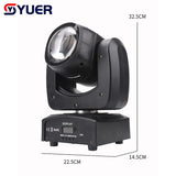 YUER™️ 100W Beam Super Bright Moving Head Light RGBW 4 in1 LED Stage Beam Light DMX for DJ Disco Club Party Lighting Music Activated