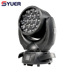 YUER™️ New 19x15W RGBW 4in1 Zoom LED Beam Wash Moving Head Light Professional Dmx Control Beam Lights For Christmas Disco DJ Parties