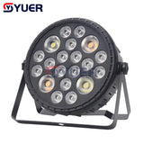 YUER™️ 4X50W WWA + 16X8W RGBW Led Par Light  Flat Par Light LED PAR Lighting Equipment Stage Party Dyeing Light DMX512 Musci Control