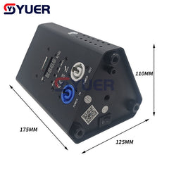 YUER™️ Mini luz par LED 54W DMX inalámbrica RGBWA-UV 6 en 1 para luces LED de escenario para fiesta de DJ Lavado LED Batería de control remoto inalámbrico de 2,4 Ghz 
