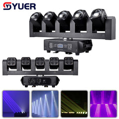 YUER™ 5x40W RGBW + 6x20W white Super Beam Strobe Moving Head Light DMX512 16CH Music Control For DJ Disoc Stage Lighting Show Party Club Park Indoor Bar