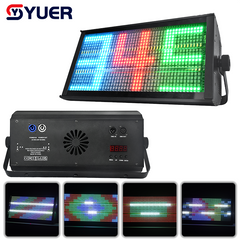 YUER™️NUEVO LED135+30 Segmentos RGB 3 en 1 Luz estroboscópica Control de voz DMX512 RDM para DJ Disco Bar Fiesta musical Luz de escenario
