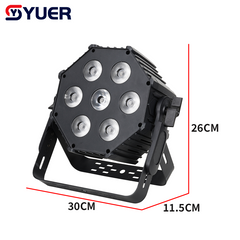 YUER™ 7x30W RGBW 4in1 Par Light Wash Effect DMX512 Sound Control For DJ Disco Party Bar Club Wedding Stage Effect Lighting