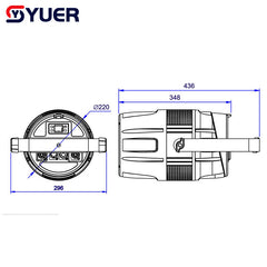 YUER™ IP65 Étanche 7X40W LED RGBW 4en1 Wash Beam Zoom Effet Projecteur de Scène Boîtier Aluminium Stroboscope DMX Musique DJ Disco Scène Noël Arrière-plan
