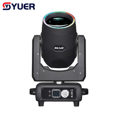 YUER™️Cabeza móvil de haz puntual de 350W con apertura + enfoque + prisma 48+8+24 + atomización + efecto arcoíris DMX512 para DJ, efecto de luz de escenario DMX, luz de discoteca, DJ, bar