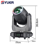 YUER™️ With Aperture 150W LED Moving Head Light Beam Spot 18 Rotating Prisms Dj Dmx Stage Light Effect Light Disco Dj Bar Wedding Club