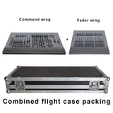 YUER™️ Professional Command wing Console stage lights controller dmx512 dj lighting console With Flight Case For DJ Disco Moving Head