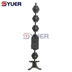 YUER™️ 6x60W LED Retro Burst luz nocturna intermitente DMX512 2200K LED Flash etapa DJ Fiesta equipo de iluminación de efectos fotográficos 