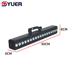 YUER™ 18x3W RGB Light Curtain Light Point Control Wash Effect DMX512 Remote Control For DJ Disco Party Bar Club Wedding Stage Lighting