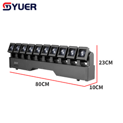 YUER™ 10x20W RGBW 4in1 +Warm/Cold White Auxiliary Light Swing Moving Head Light Beam Effect DMX512 RDM Control For DJ Disco Club Wedding Party Bar Stage Lighting
