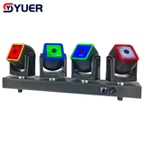 YUER™ 4x80W LED RGBW 4IN1 Moving Head  Beam Light  With Ring Infinite Rotation Wash DMX512 stage Effect For DJ Disco Wedding party Club