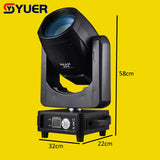 YUER™️ Mini Beam 295W 14R Moving Head Light With Flightcase Beam 14r Beam Spot Wash Stage Disco DJ Light Nightclub DMX Control