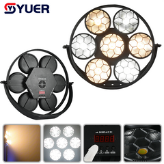 YUER™️ 7X50W CW WW COB Round Blinder Light Strobe Wash Effect DMX512 For Dj Dmx Stage Light Effect Light Disco Dj Bar